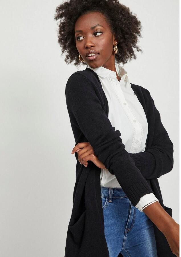 Vila Gebreide cardigan met steekzakken model 'VIRIL' - Foto 3