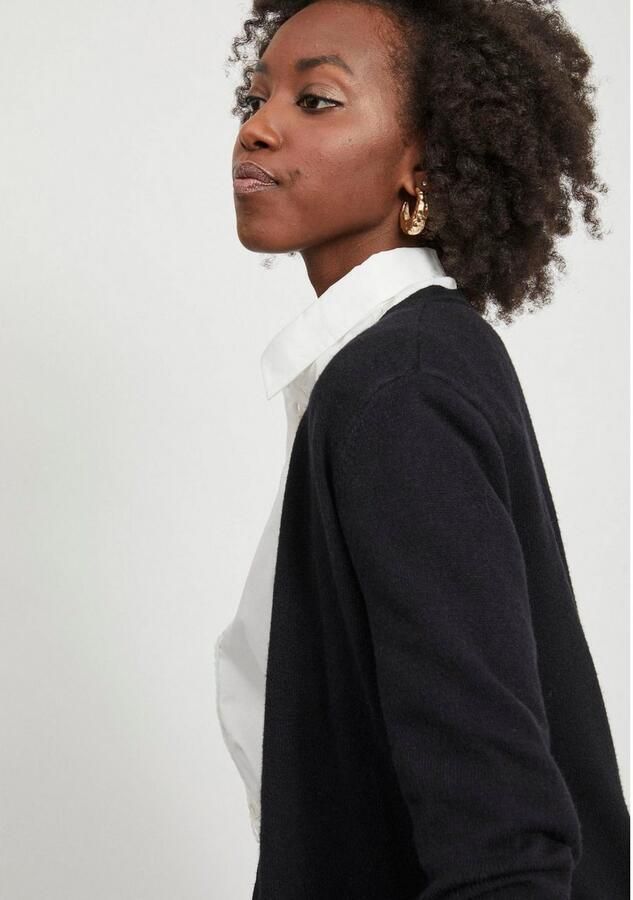 Vila Gebreide cardigan met steekzakken model 'VIRIL' - Foto 4