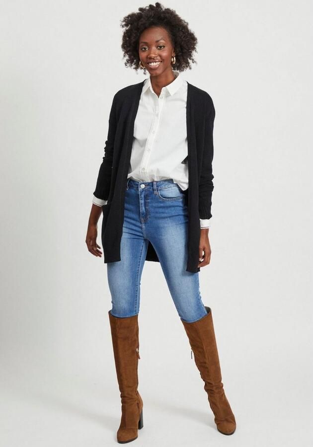 Vila Gebreide cardigan met steekzakken model 'VIRIL' - Foto 6