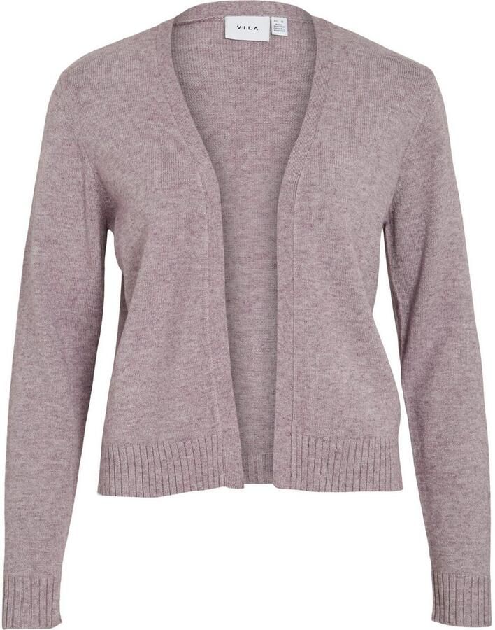 Vila Gebreide cardigan met opengewerkte voorkant model 'VIRIL'