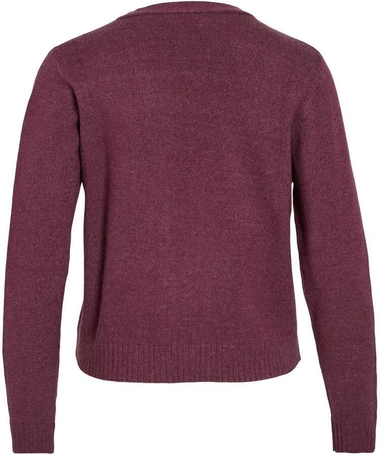 Vila Gebreide cardigan met opengewerkte voorkant model 'VIRIL'