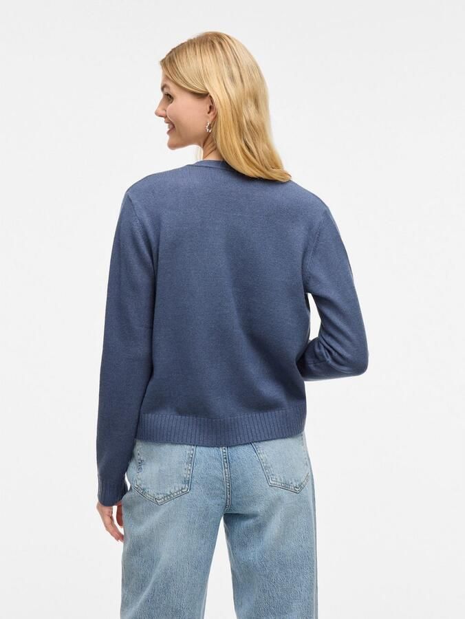 Vila Gebreide cardigan met opengewerkte voorkant model 'VIRIL' - Foto 2