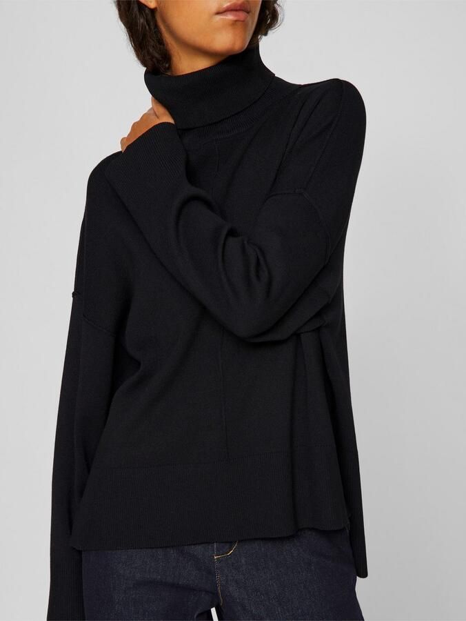 Vila Oversized gebreide pullover met col model 'OSTRIA'
