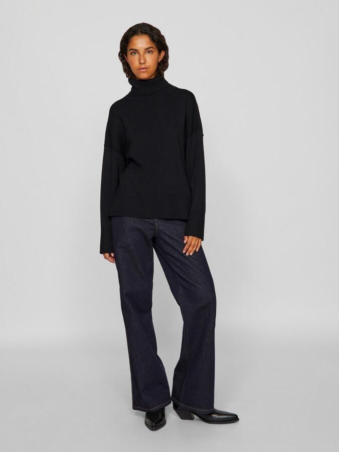 Vila Oversized gebreide pullover met col model 'OSTRIA' - Foto 4