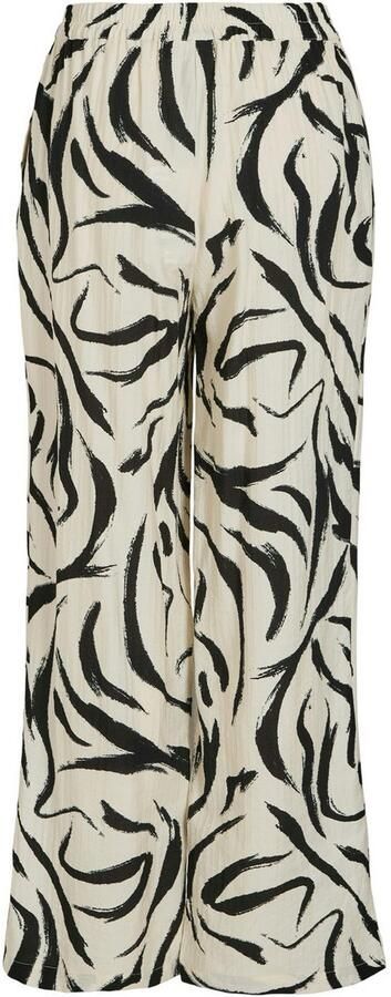 Vila Loose fit stoffen broek met structuurmotief model 'CLO' - Foto 5