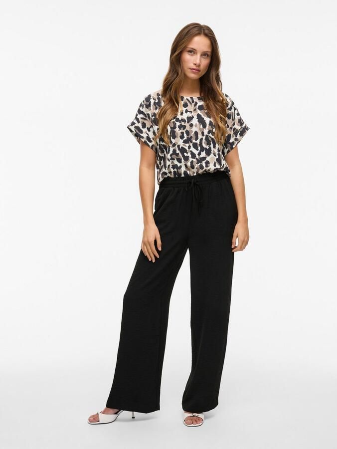 Vila Comfortbroek VIJOSA HW WIDE PANTS NOOS - Foto 3