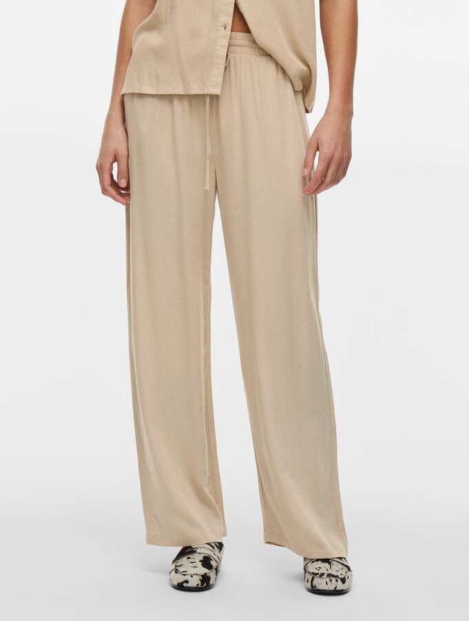 Vila Straight leg stoffen broek met steekzakken model 'PRICIL' - Foto 9