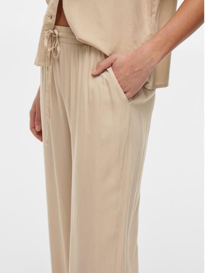 Vila Straight leg stoffen broek met steekzakken model 'PRICIL' - Foto 2