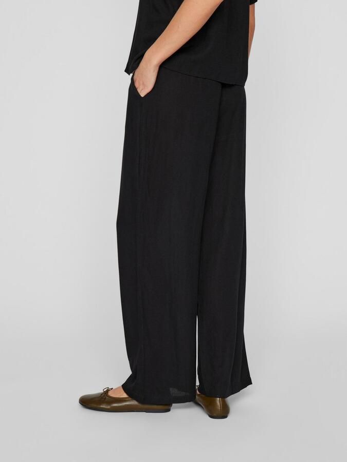 Vila Straight leg stoffen broek met steekzakken model 'PRICIL' - Foto 9