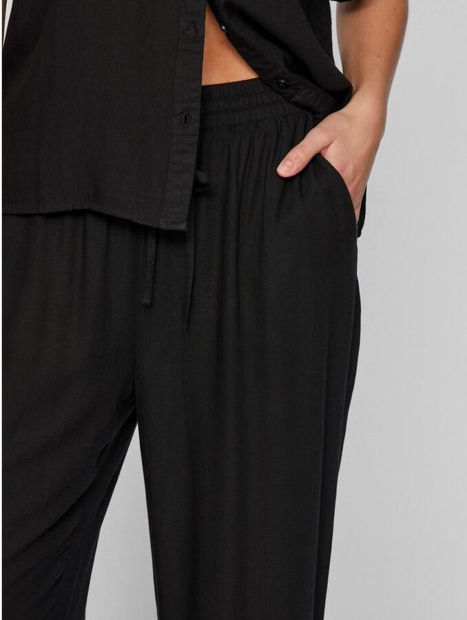 Vila Straight leg stoffen broek met steekzakken model 'PRICIL' - Foto 2