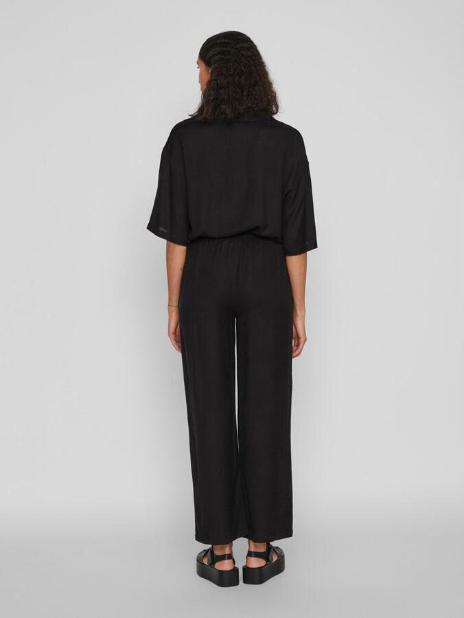 Vila Straight leg stoffen broek met steekzakken model 'PRICIL' - Foto 6