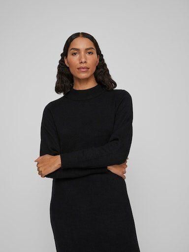 Vila Gebreide jurk VIRIL CREW NECK L S MIDI DRESS NOOS - Foto 2