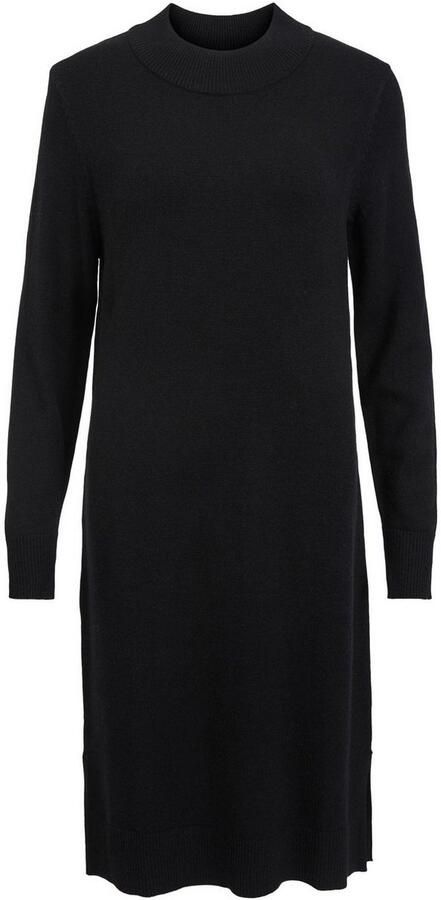 Vila Gebreide jurk VIRIL CREW NECK L S MIDI DRESS NOOS
