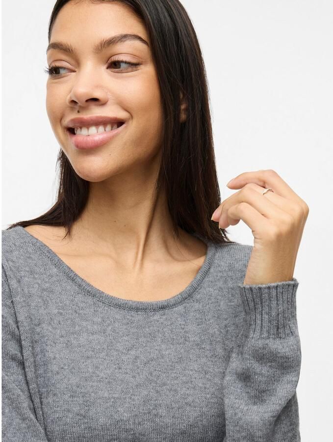 Vila Gebreide jurk VIRIL L S KNIT DRESS NOOS