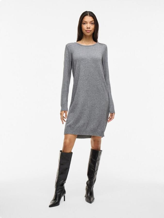 Vila Gebreide jurk VIRIL L S KNIT DRESS NOOS - Foto 3