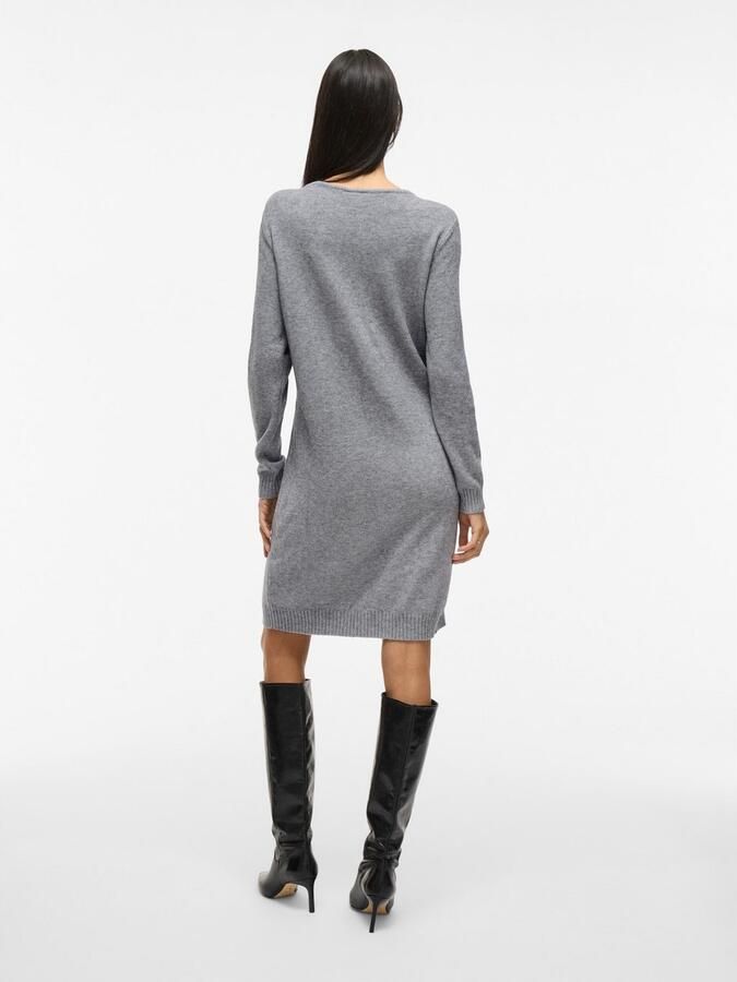 Vila Gebreide jurk VIRIL L S KNIT DRESS NOOS - Foto 4