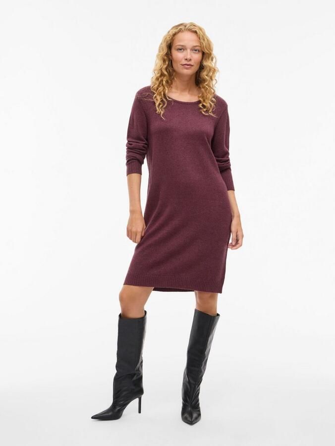 Vila Gebreide jurk VIRIL L S KNIT DRESS NOOS - Foto 2