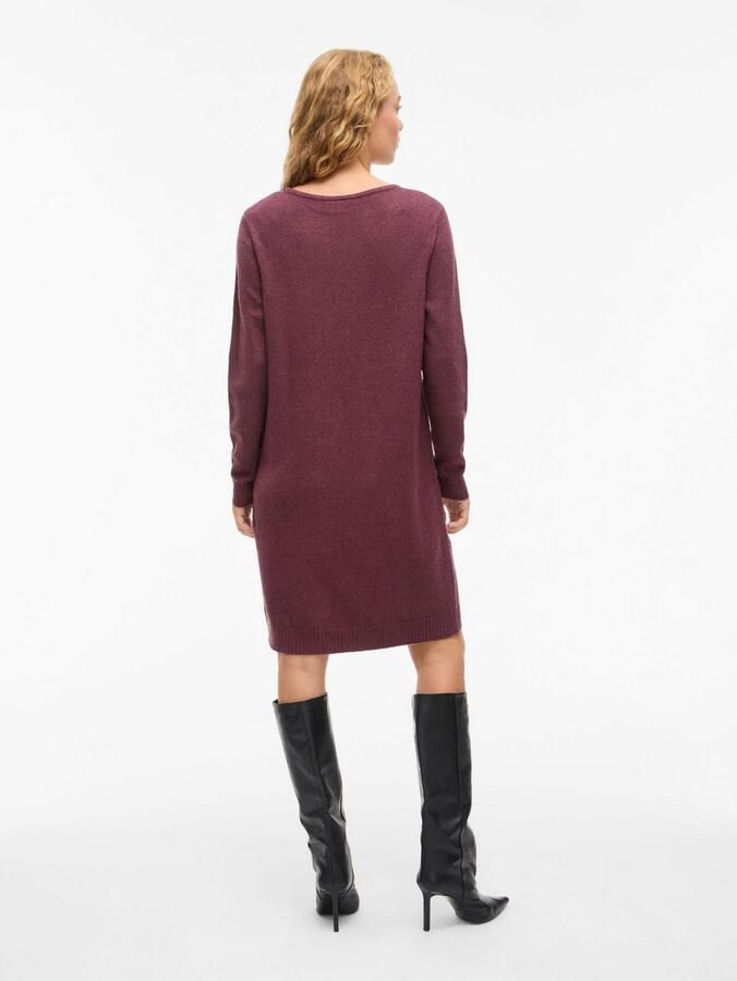 Vila Gebreide jurk VIRIL L S KNIT DRESS NOOS - Foto 3