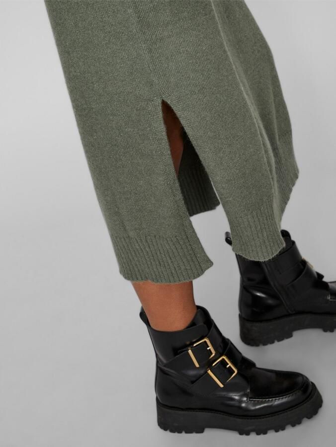 Vila Gebreide jurk VIRIL ROLL NECK L S MIDI DRESS NOOS - Foto 3