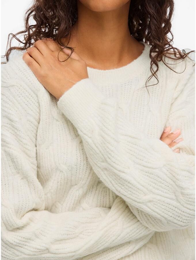 Vila Gebreide trui SSIA O-NECK L S CABEL KNIT TOP -NOOS - Foto 2