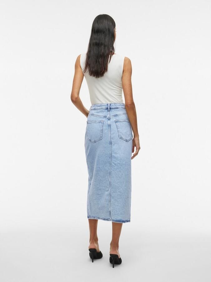Vila Jeans rok VIJAF HW MIDI DENIM SKIRT-NOOS - Foto 5