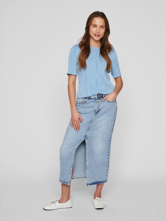 Vila Jeans rok VIJAF HW MIDI DENIM SKIRT-NOOS - Foto 6