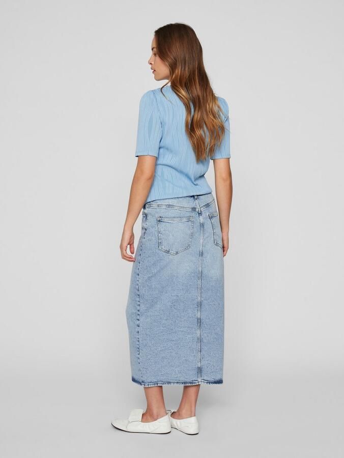 Vila Jeans rok VIJAF HW MIDI DENIM SKIRT-NOOS - Foto 8