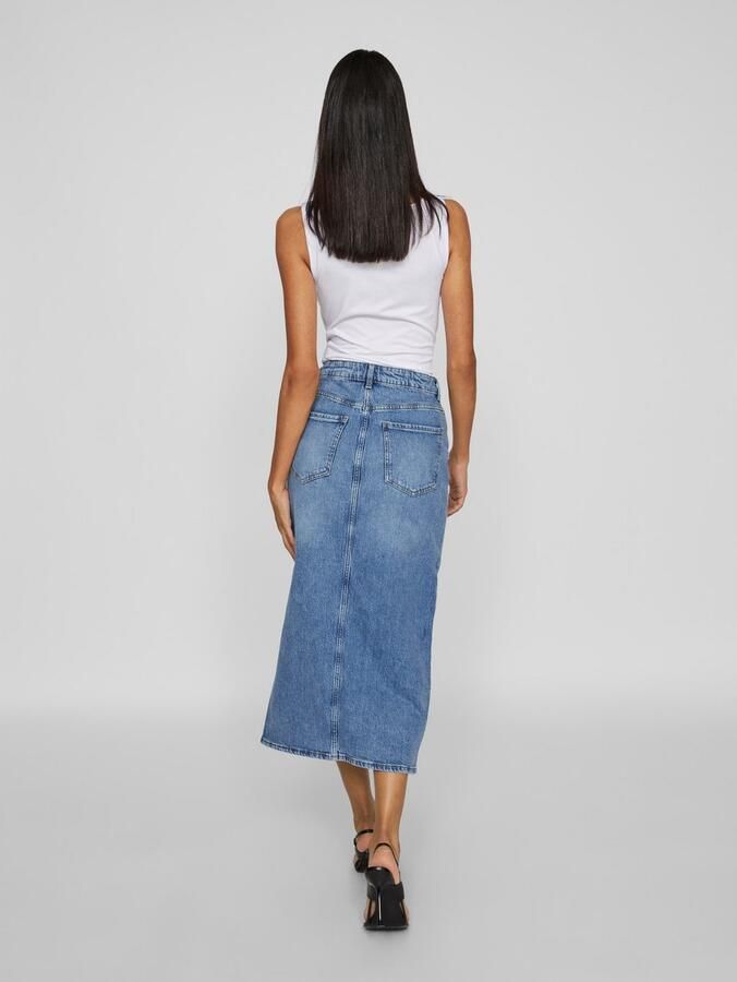 Vila Jeans rok VIJAF HW MIDI DENIM SKIRT-NOOS - Foto 4