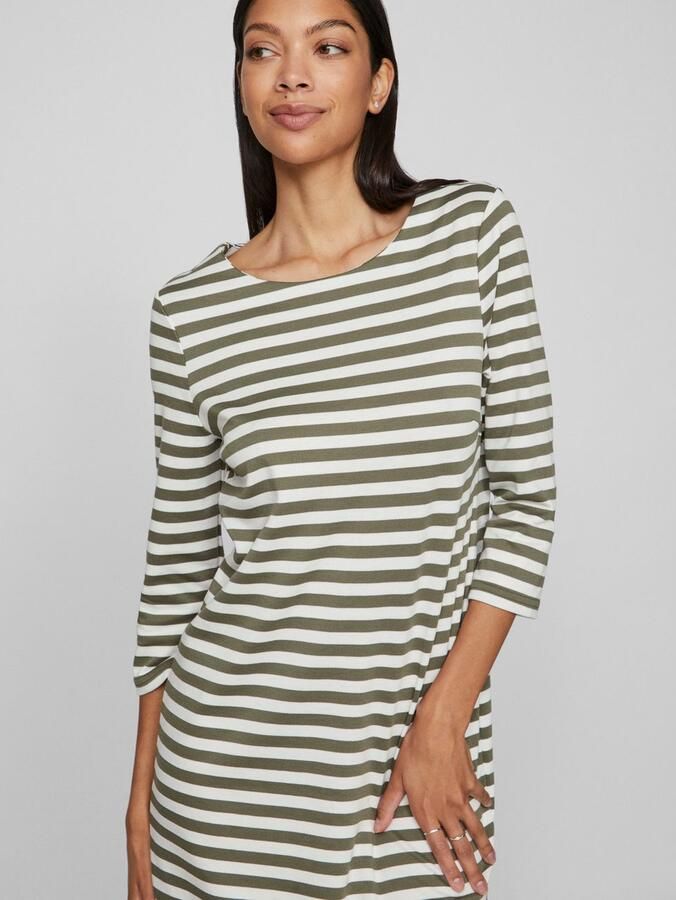 Vila Jerseyjurk VININNY 3 4 O-NECK DRESS LC - Foto 2