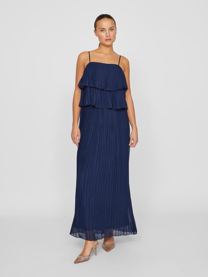 Vila Jurk met bandjes VICHIFFON SINGLET PLEATS DRESS NOOS - Foto 6