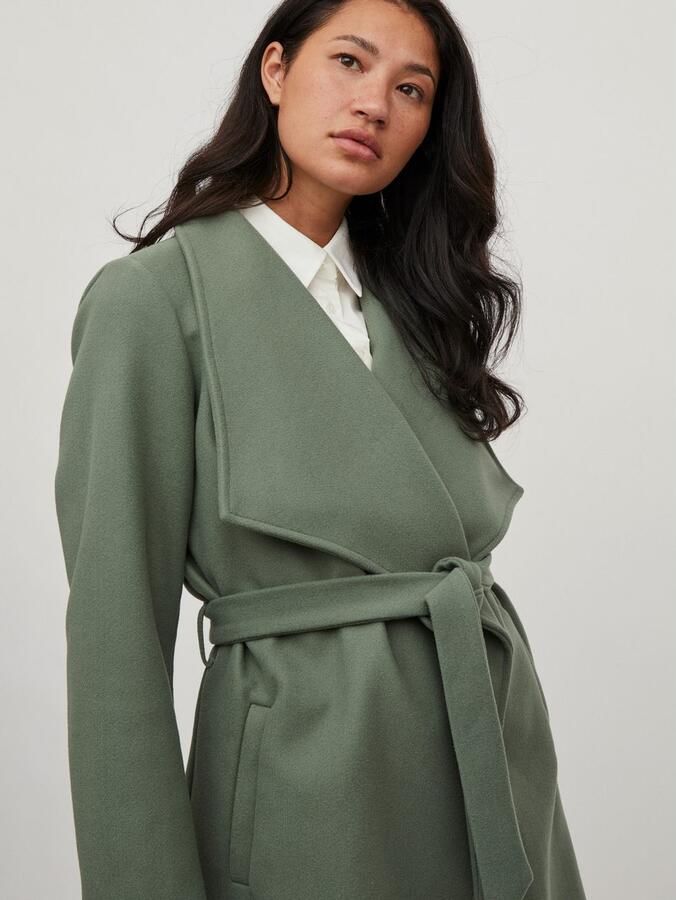 Vila Korte jas VICOOLEY COLLAR BELT COAT NOOS - Foto 2