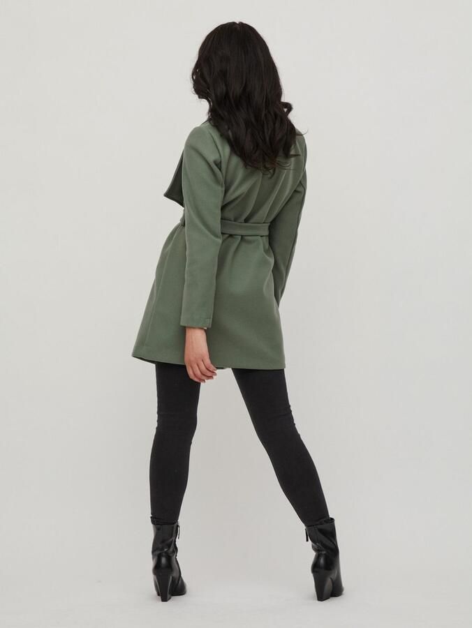 Vila Korte jas VICOOLEY COLLAR BELT COAT NOOS - Foto 4