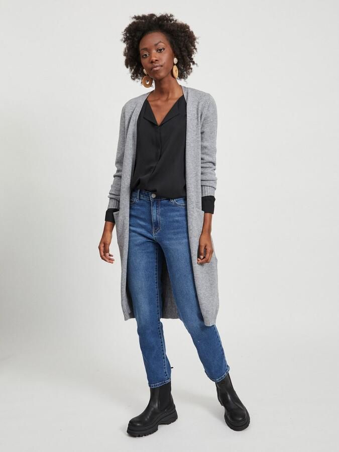 Vila Lang vest VIRIL LONG L S KNIT CARDIGAN NOOS - Foto 5