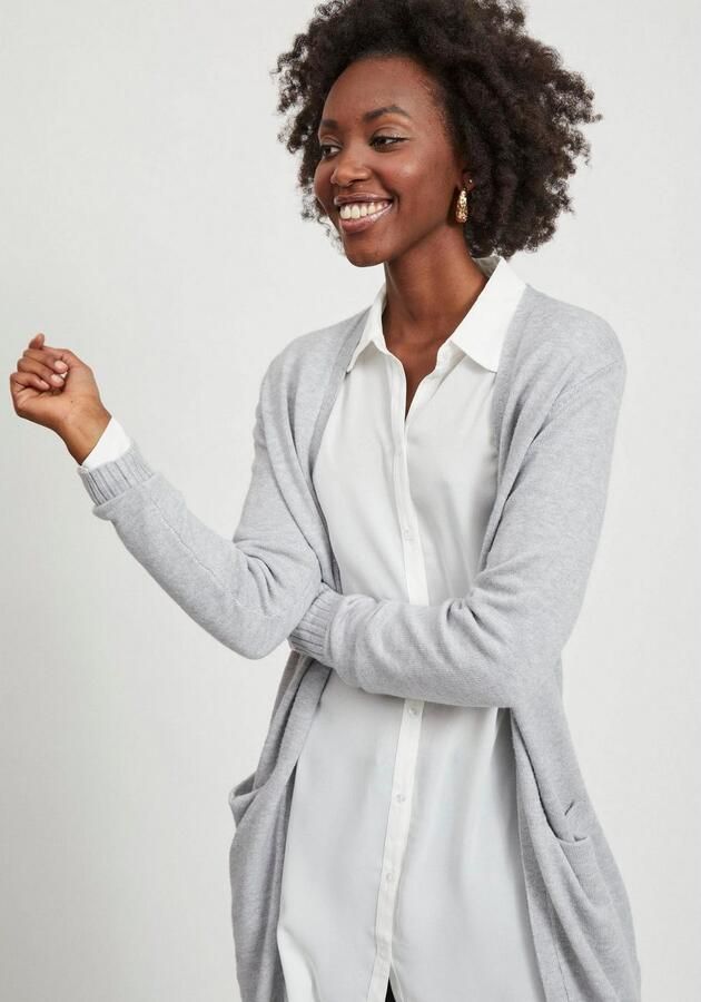 Vila Lang vest VIRIL LONG L S KNIT CARDIGAN NOOS - Foto 6