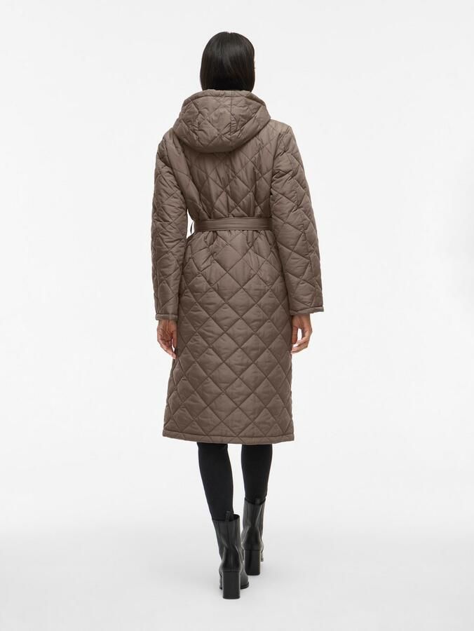 Vila Lange jas van imitatiebont VIKANTE QUILTED L S COAT NOOS - Foto 2