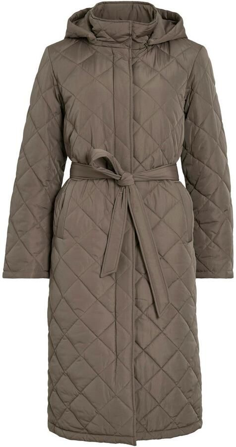 Vila Lange jas van imitatiebont VIKANTE QUILTED L S COAT NOOS - Foto 4