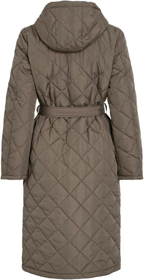 Vila Lange jas van imitatiebont VIKANTE QUILTED L S COAT NOOS - Foto 5