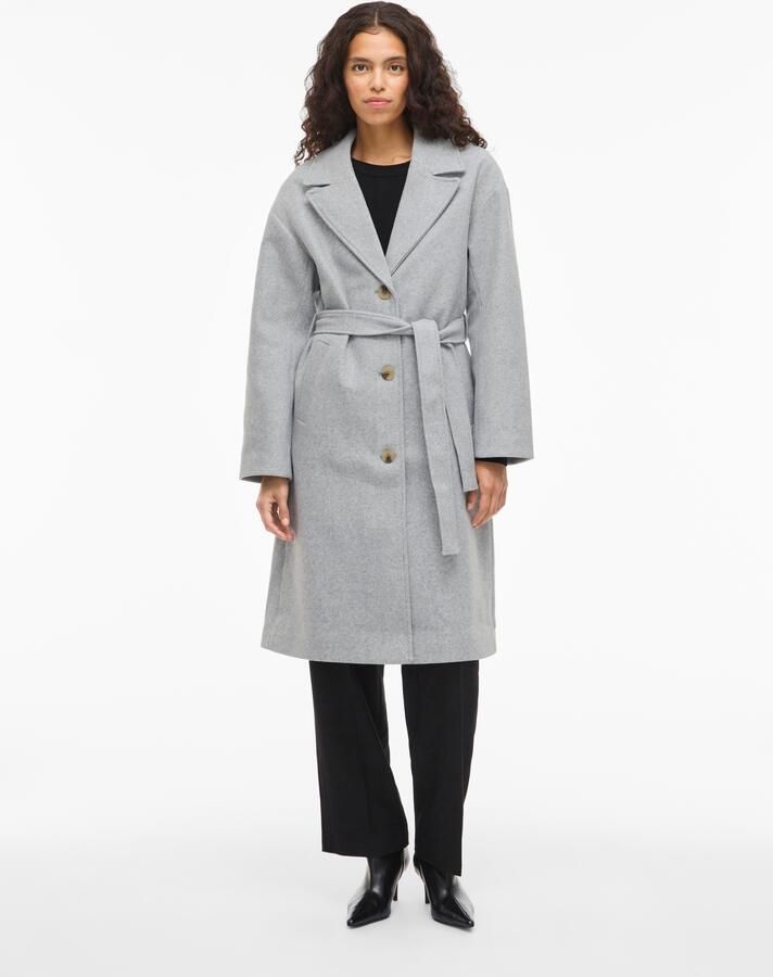 Vila Lange jas VICLAUDIA L S LONG COAT NOOS