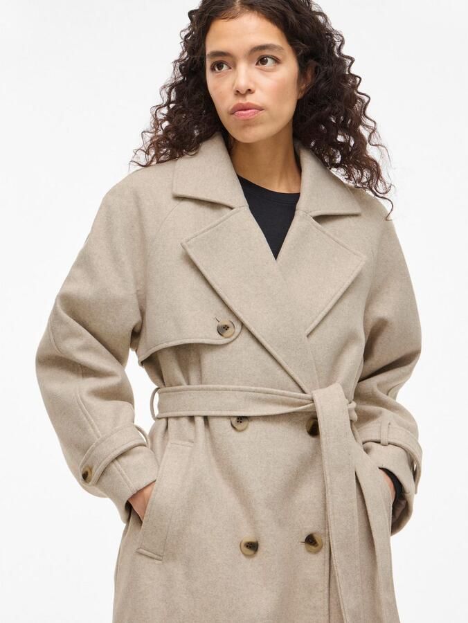 Vila Lange jas VIQUINN L S COAT