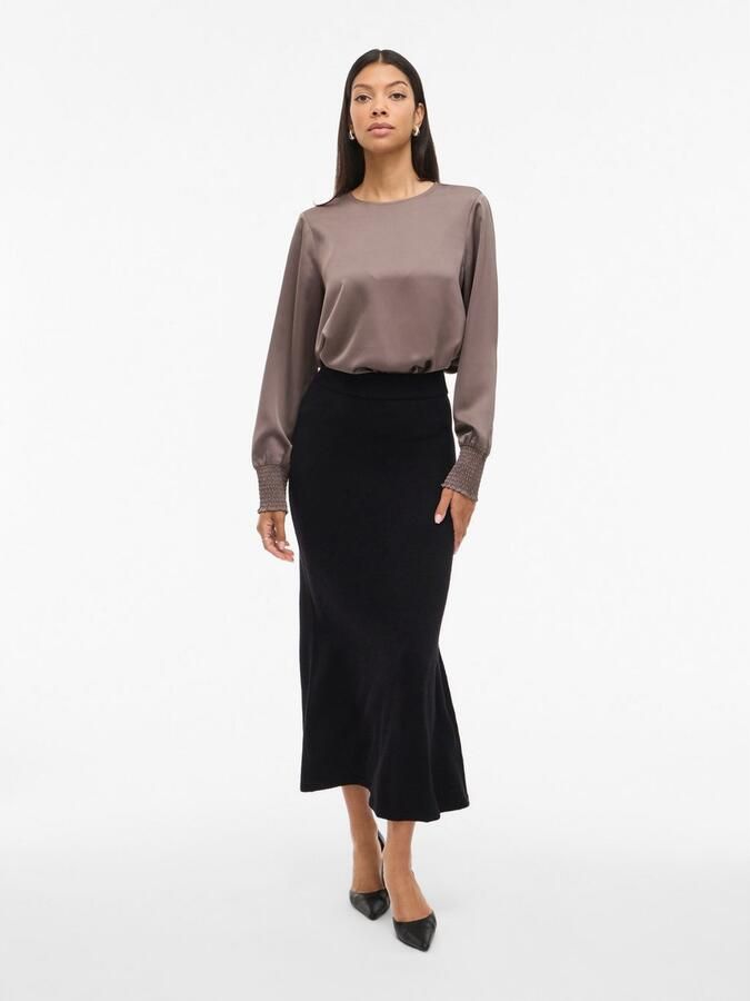 Vila Maxirok VIRIL ANKLE KNIT SKIRT NOOS - Foto 3