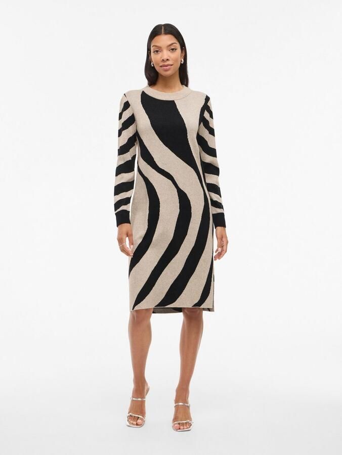 Vila Midi-jurk VITIF CREWNECK KNIT MIDI DRESS- NOOS - Foto 3