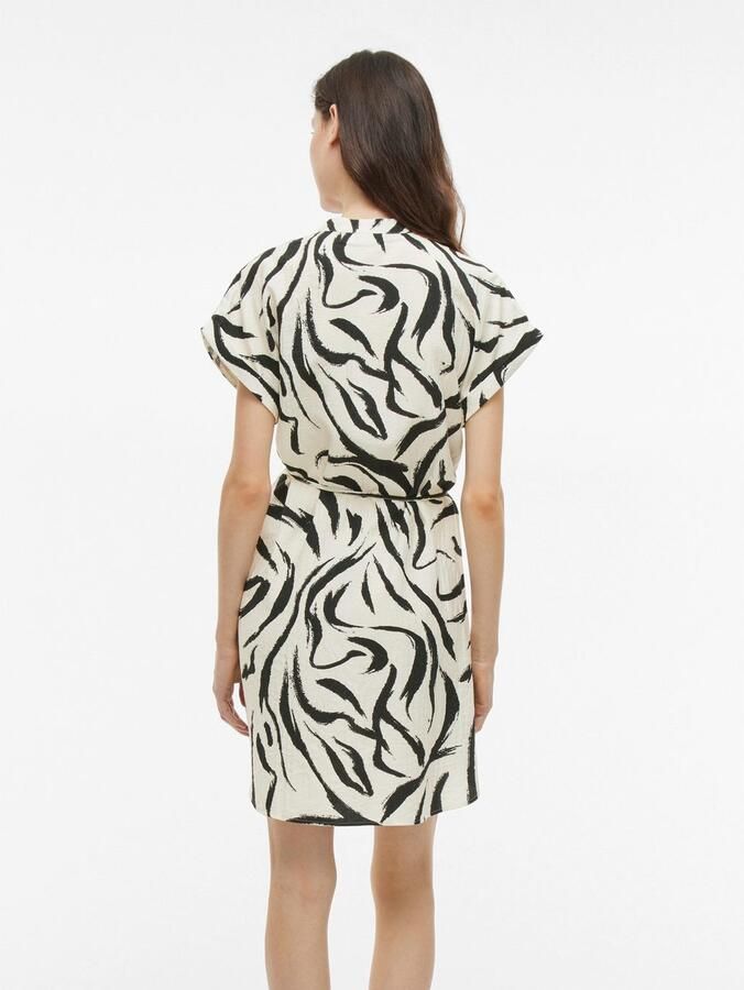 Vila Knielange jurk met strikceintuur model 'CLO' - Foto 11