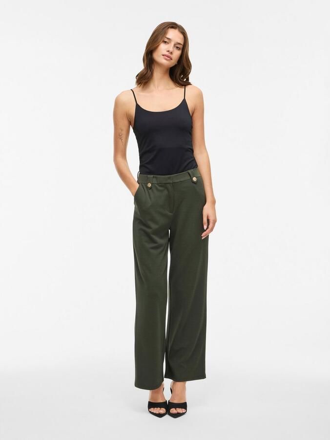 Vila Pantalon VICLUA HW WIDE BUTTON PANTS- NOOS - Foto 2