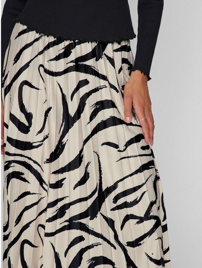 Vila Plissérok VINITBAN PRINT SKIRT NOOS