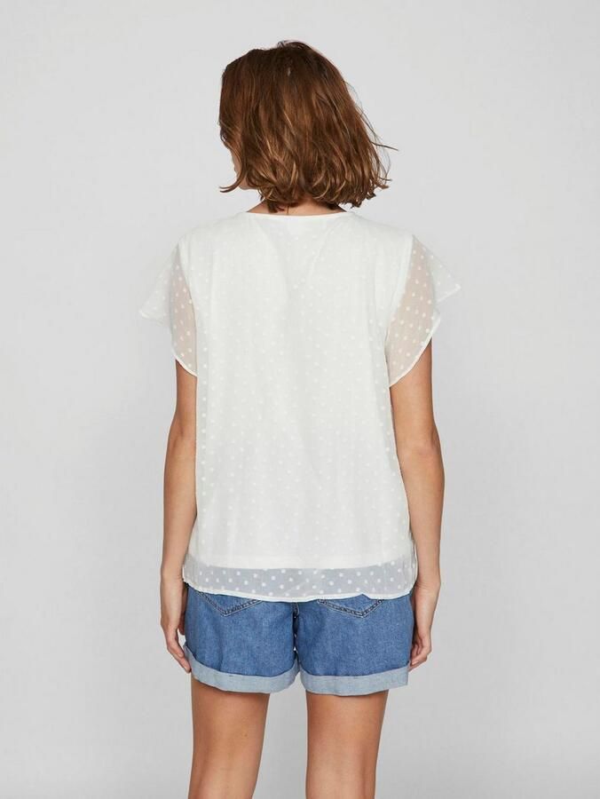 Vila Shirt met korte mouwen VIEDEE C S V-NECK TOP NOOS - Foto 4