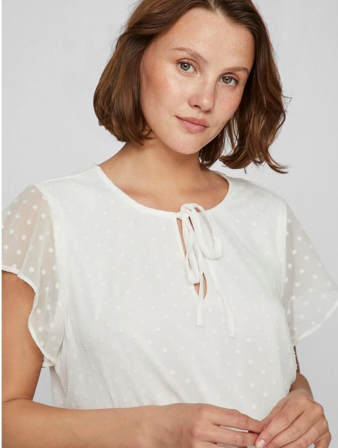 Vila Shirt met korte mouwen VIEDEE C S V-NECK TOP NOOS - Foto 3