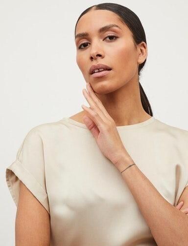 Vila Shirt met korte mouwen VIELLETTE S S SATIN TOP NOOS - Foto 3