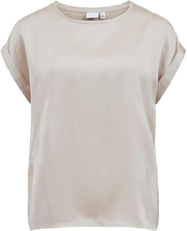 Vila Shirt met korte mouwen VIELLETTE S S SATIN TOP NOOS