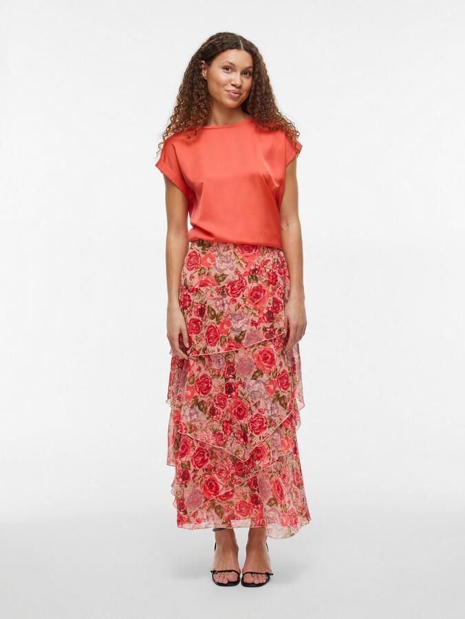 Vila Regular fit blouseshirt met kapmouwen model 'ELLETTE' - Foto 5