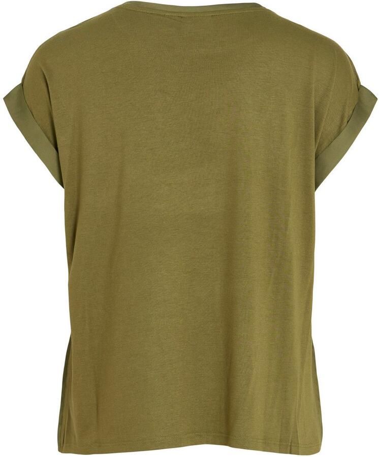 Vila Shirt met korte mouwen VIELLETTE S S SATIN TOP NOOS - Foto 5